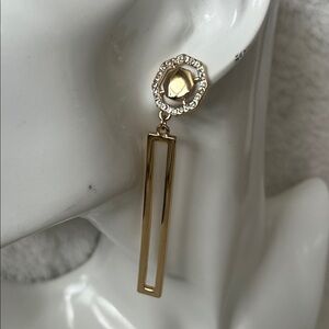 Macy's Gold and Silver Drop Earrings